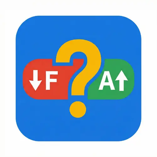 App icon for the What-If Grade Calculator for Missing Assignments featuring a grade recovery gauge and simulation symbols.