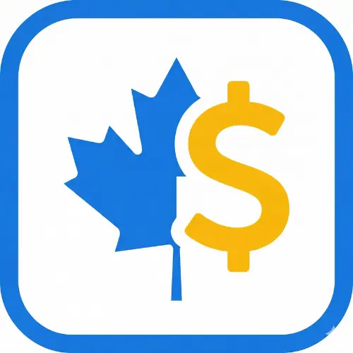 Canada Super Visa Income Calculator 2026 icon with maple leaf and dollar sign