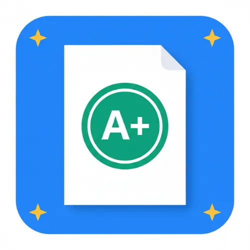 Test Grade Calculator icon showing A+ score.